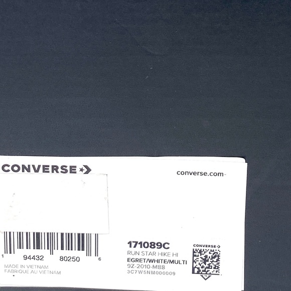 Converse 171089C Run Street Hiker Hight Top Egret Platform Men’s Sneakers Canvas - Picture 8 of 9